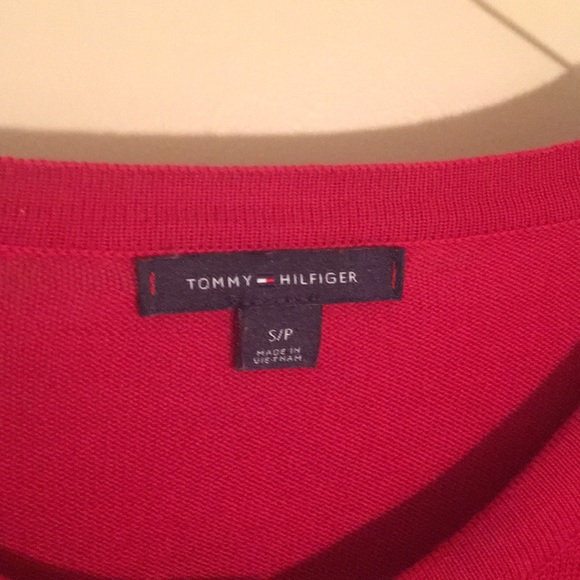 Tommy Hilfiger red button down sweater - Picture 2 of 4
